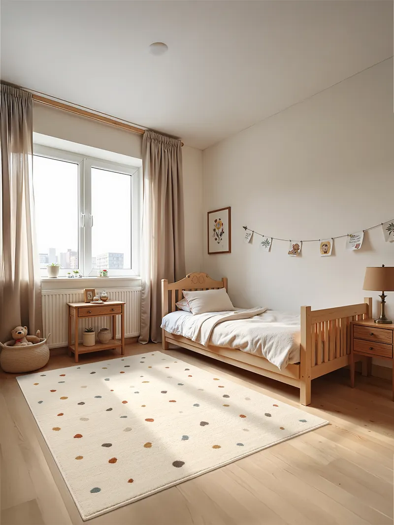 Hanse Home Adventures Kinderteppich Funny Dots Creme Multifarben