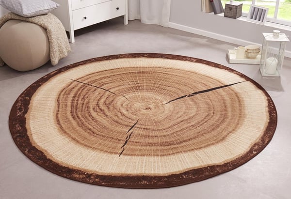 Baum Kofferraum rund teppich