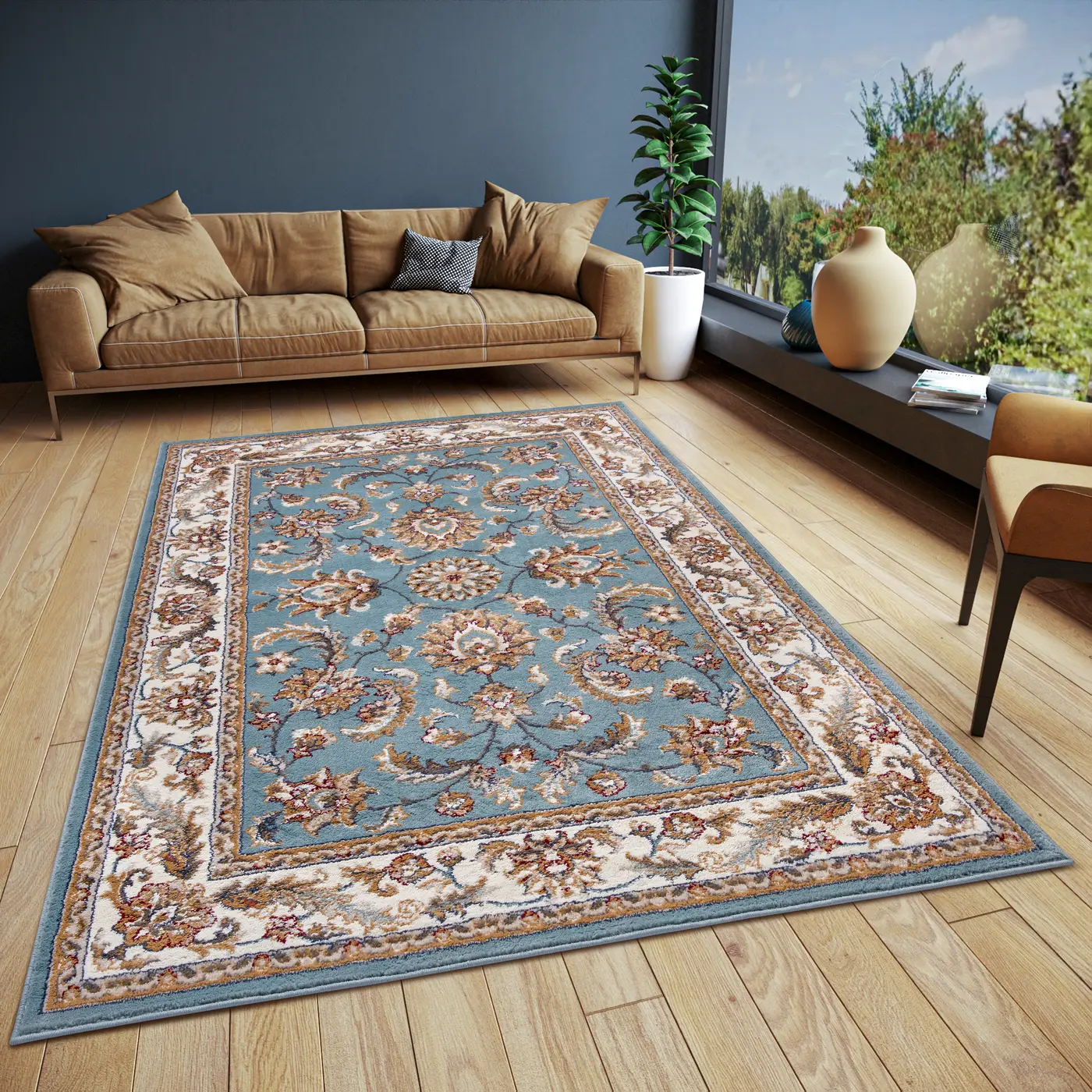 Hanse Home Orient Teppich Reni Mint Creme – Ansicht 2