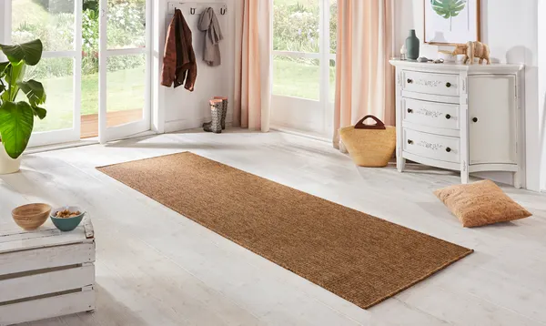 Hanse Home In- & Outdoor Flachgewebe Läufer Nature Sisal-Optik Naturbraun