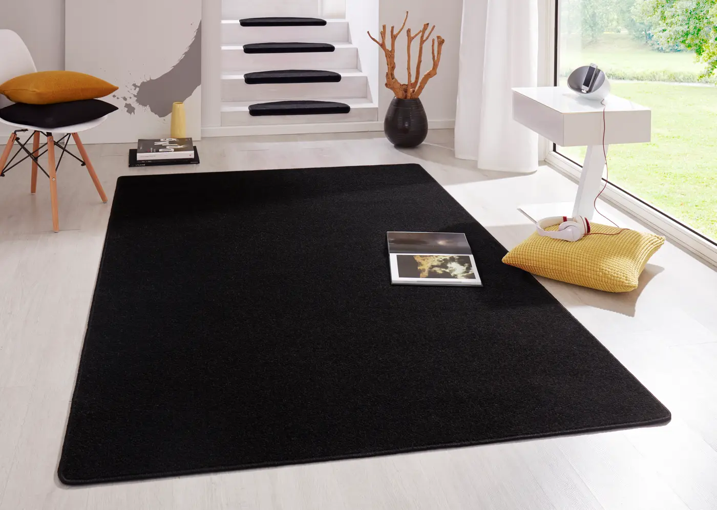 Hanse Home Fancy Kurzflorteppich Fancy Schwarz – Ansicht 2
