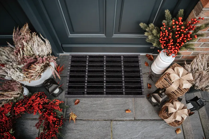 Hanse Home Mix Mats Fußmatte Gummi-Kokos Brushes Schwarz