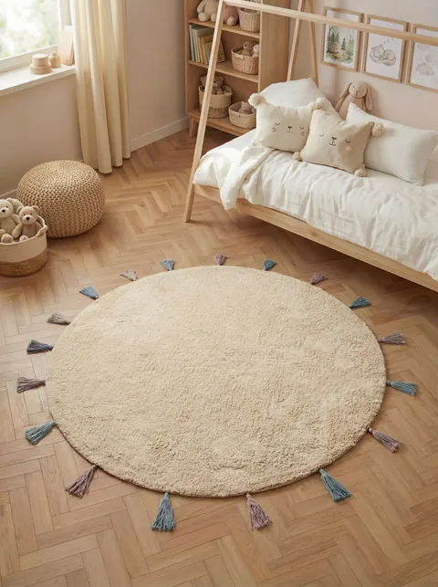 Hanse Home Snuggle Kinderteppich Sunna Creme Multifarben