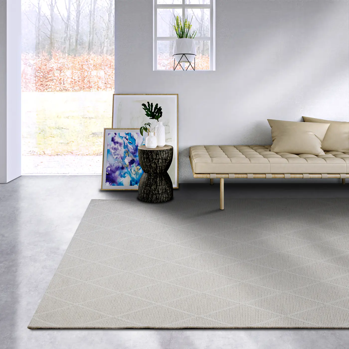 Villeroy & Boch 1843 Wollteppich Maria Natur Creme – Ansicht 2
