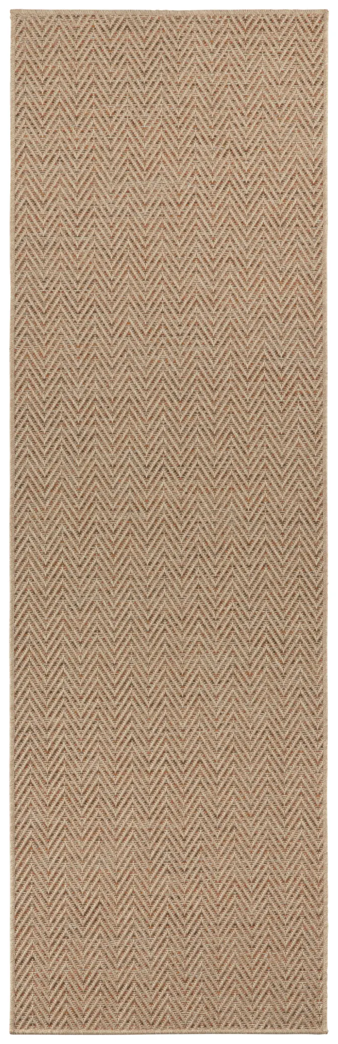Hanse Home In- & Outdoor Flachgewebe Läufer Nature in Sisaloptik 500 Beige Terracotta
