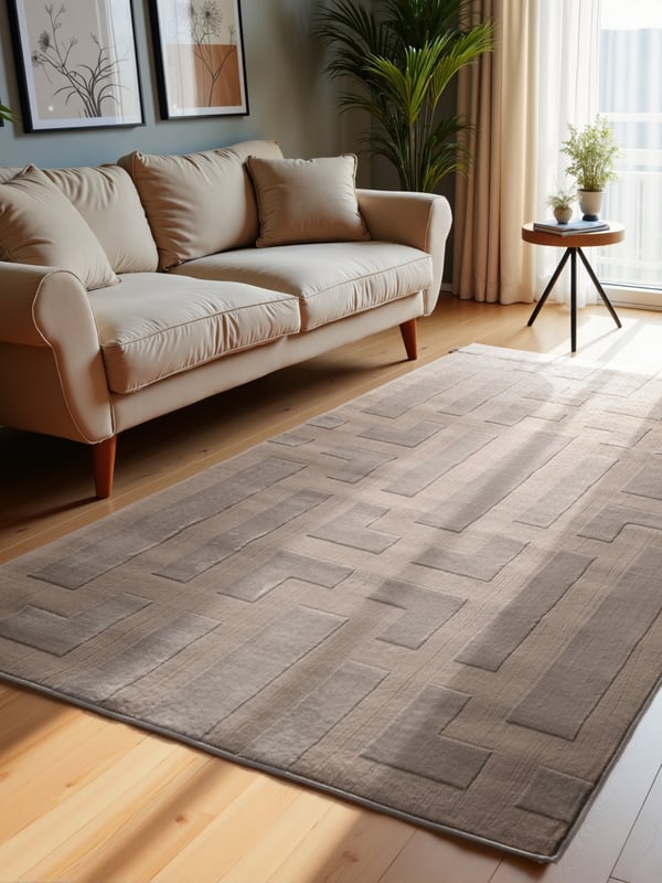 Sie Dekoration Perles Shortpile Teppich Onyx Beige Creme