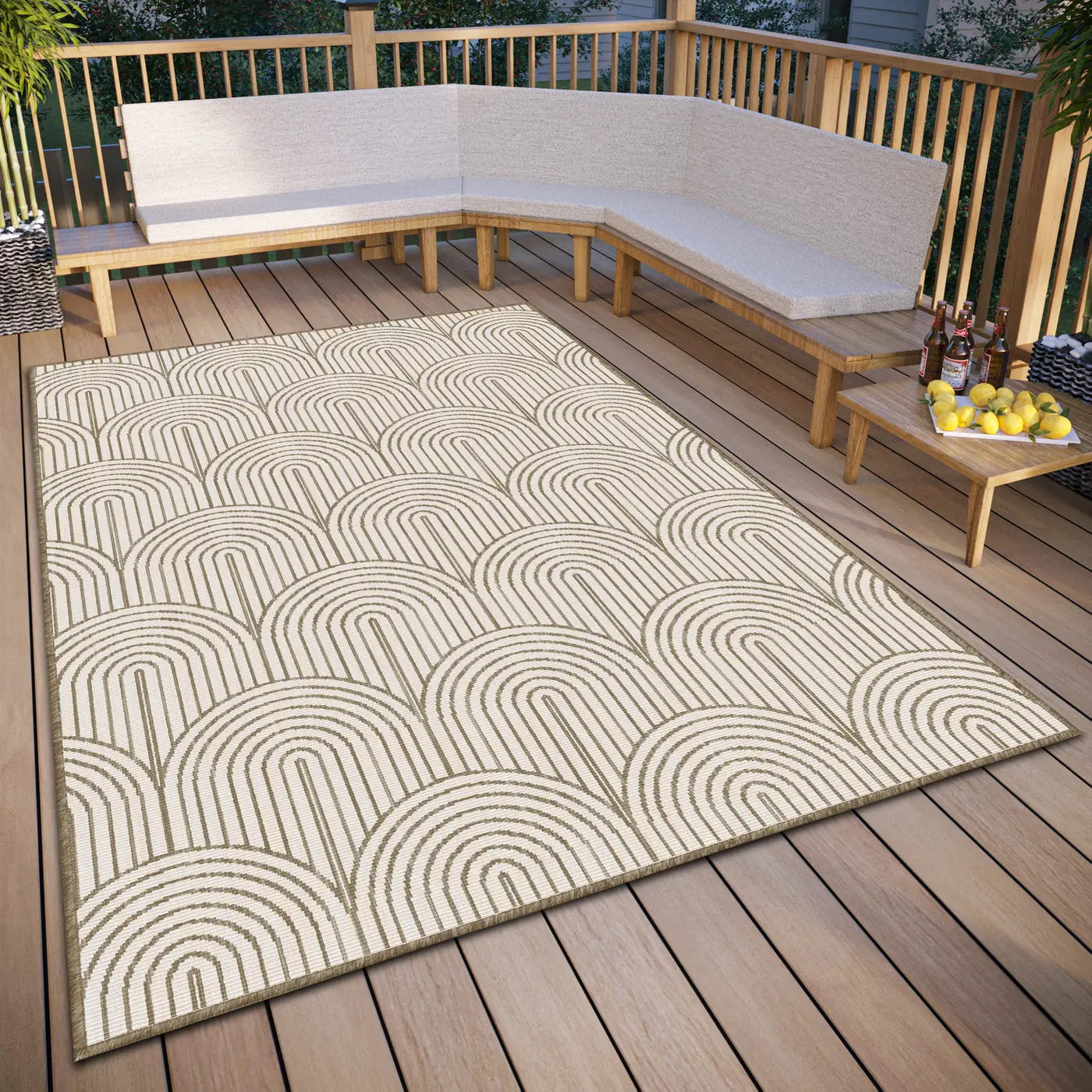 Hanse Home Flachgewebe In- und Outdoor Wendeteppich Pangli Linen – Ansicht 2