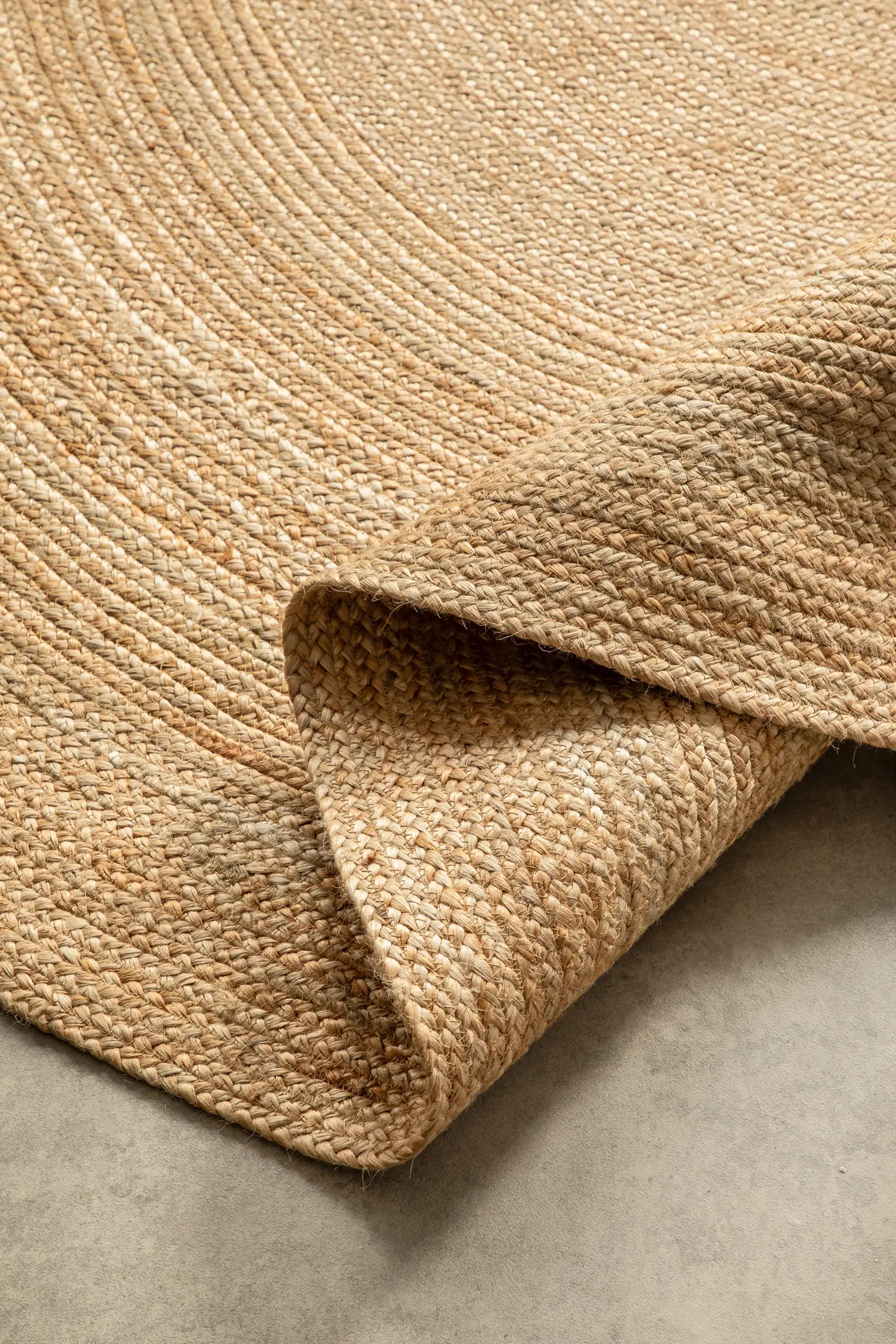 Hanse Home Jute Braided Jute Teppich Rund Rangpur Natur Gold – Ansicht 3