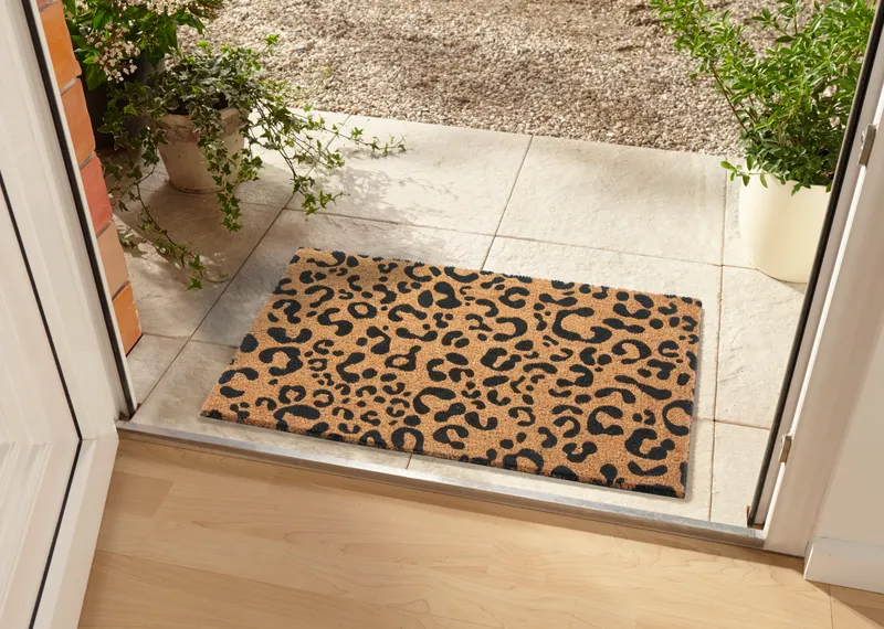 Hanse Home Mix Mats Fußmatte Kokos Leopard Look