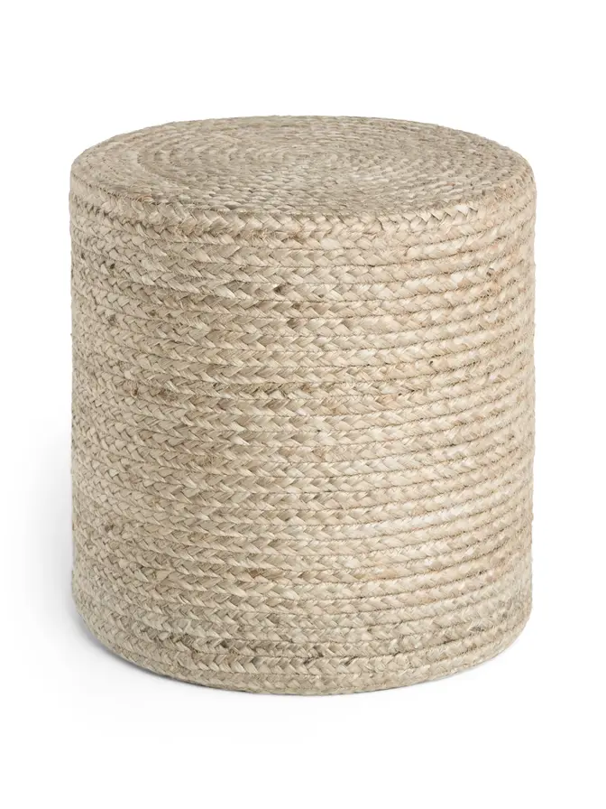 Hanse Home Jutta Jute Pouf Jutta Natur Greige