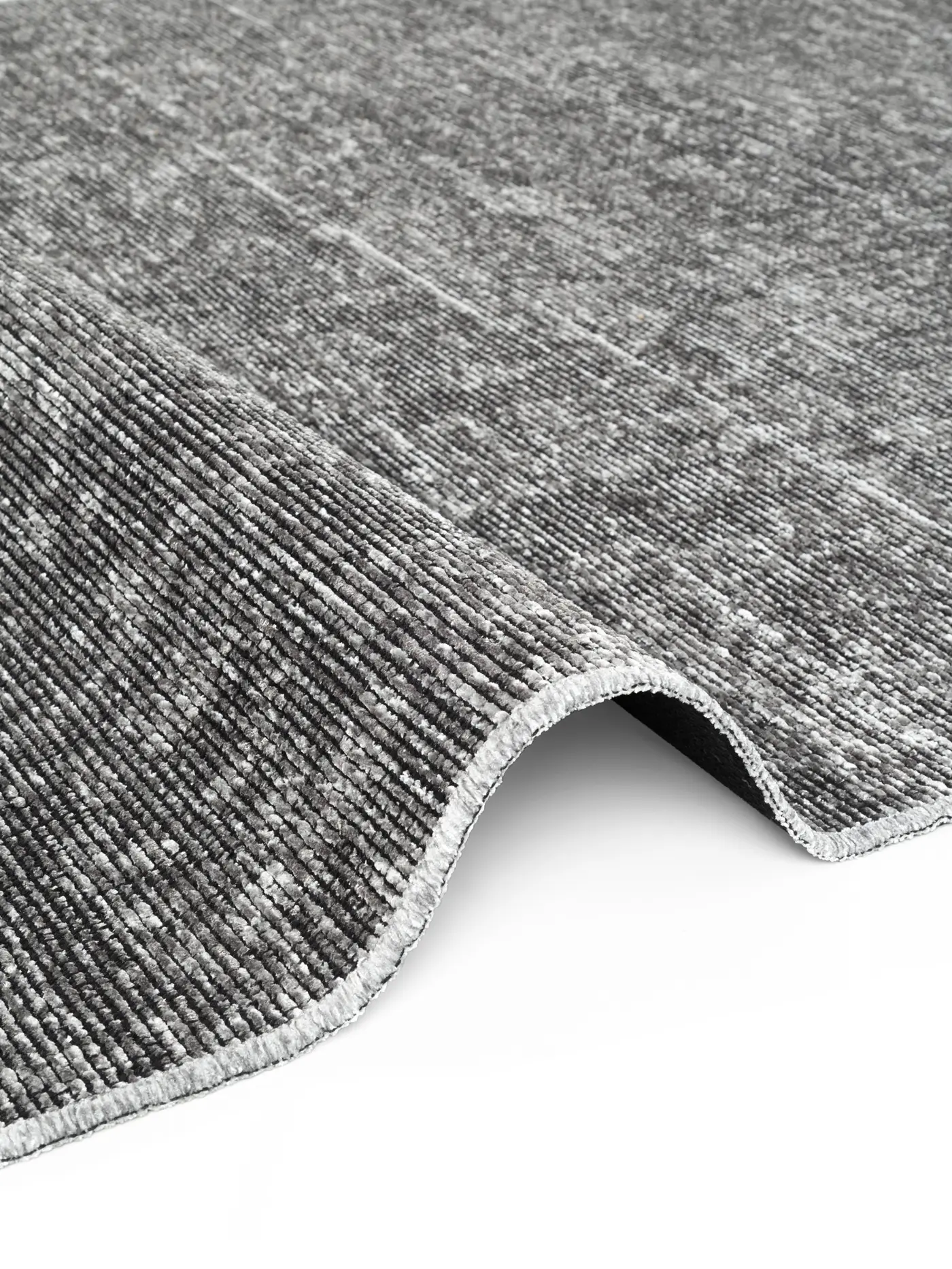 Elle Decoration Brilliance Kurzflor Teppich Prisma Silber Grau – Ansicht 3