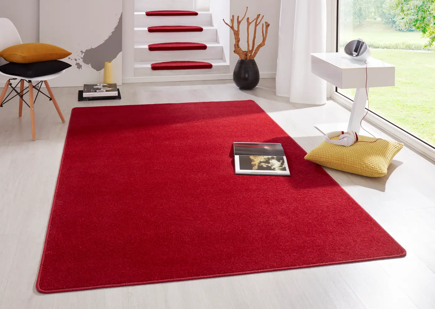 Hanse Home Fancy Kurzflorteppich Fancy Rot – Ansicht 2
