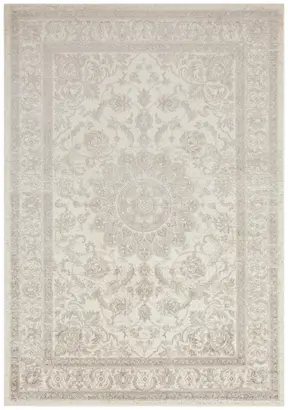 Hanse Home 004 Samt-Teppich Täbris Creme Anthrazit