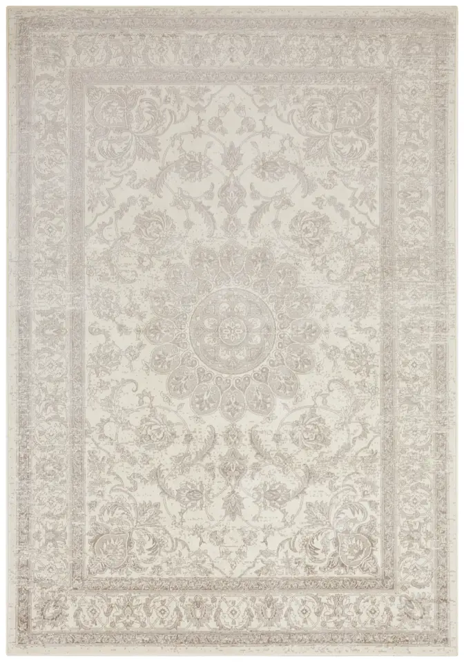 Hanse Home 004 Samt-Teppich Täbris Creme Anthrazit