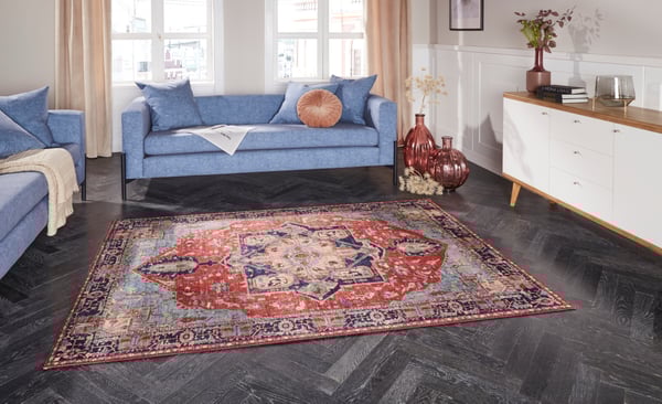 Teppichboden Hamadan in Orientalisch-Optisch Orientalisch Rot