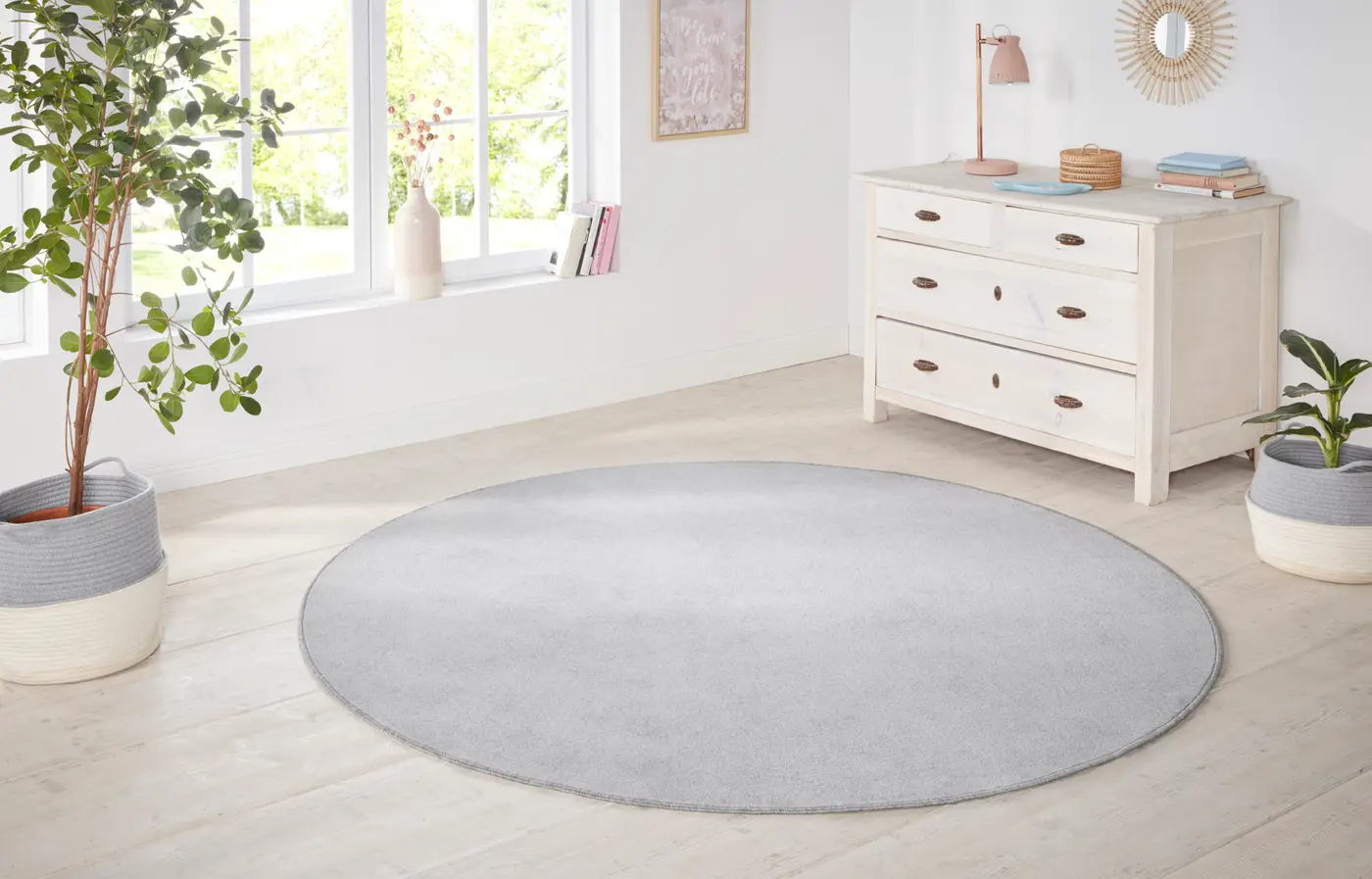 Hanse Home Nasty Teppich Rund Nasty Silber – Ansicht 2