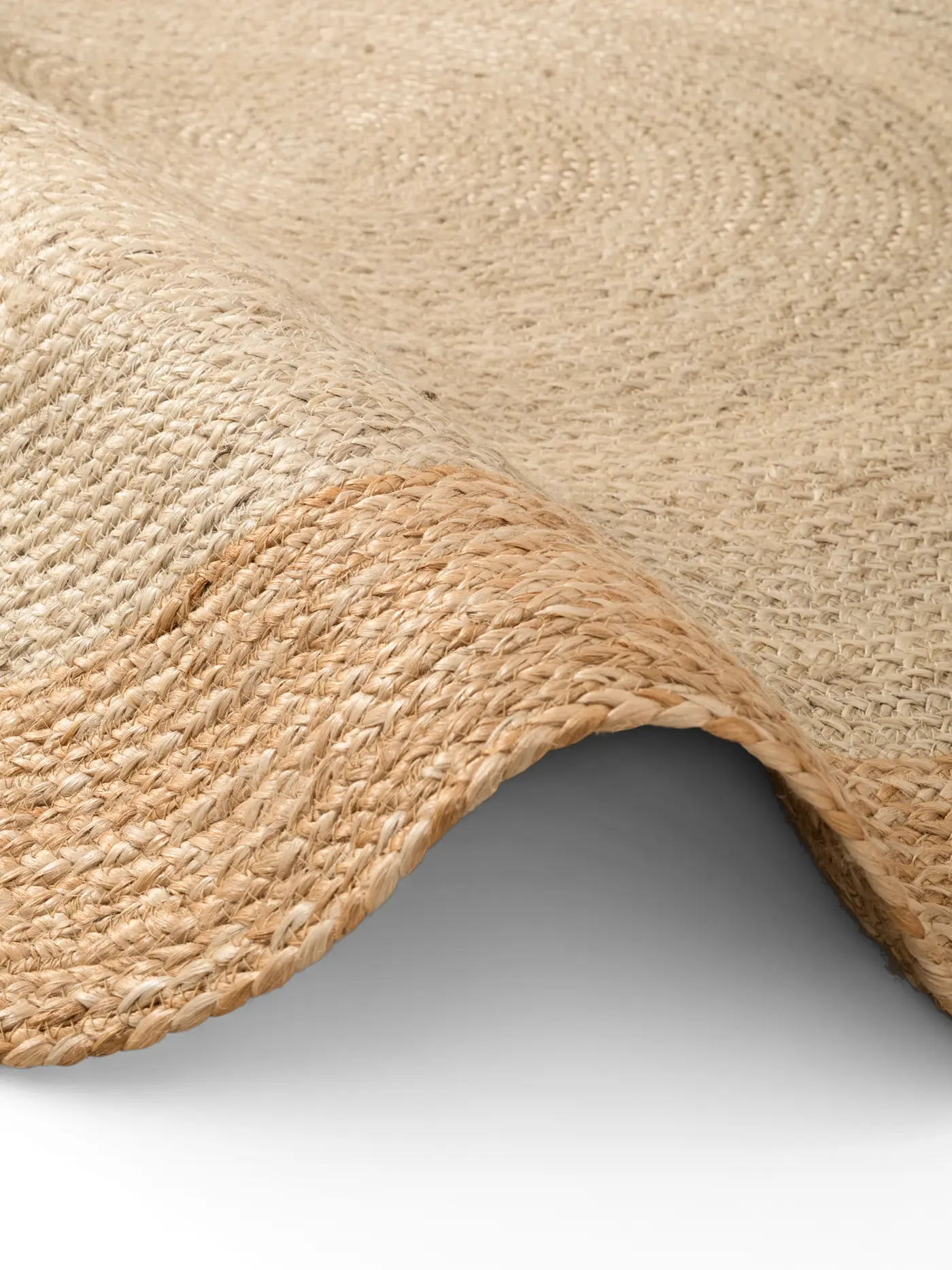 Hanse Home Jute Teppich Rund Jutta Natur Elfenbein Gold – Ansicht 3