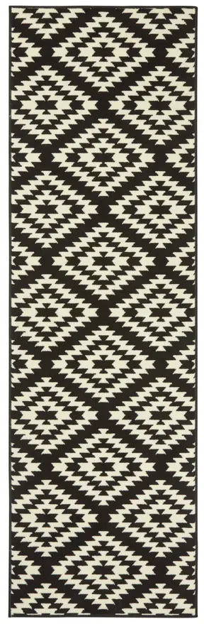 Hanse Home Basic Designläufer Nordic Schwarz