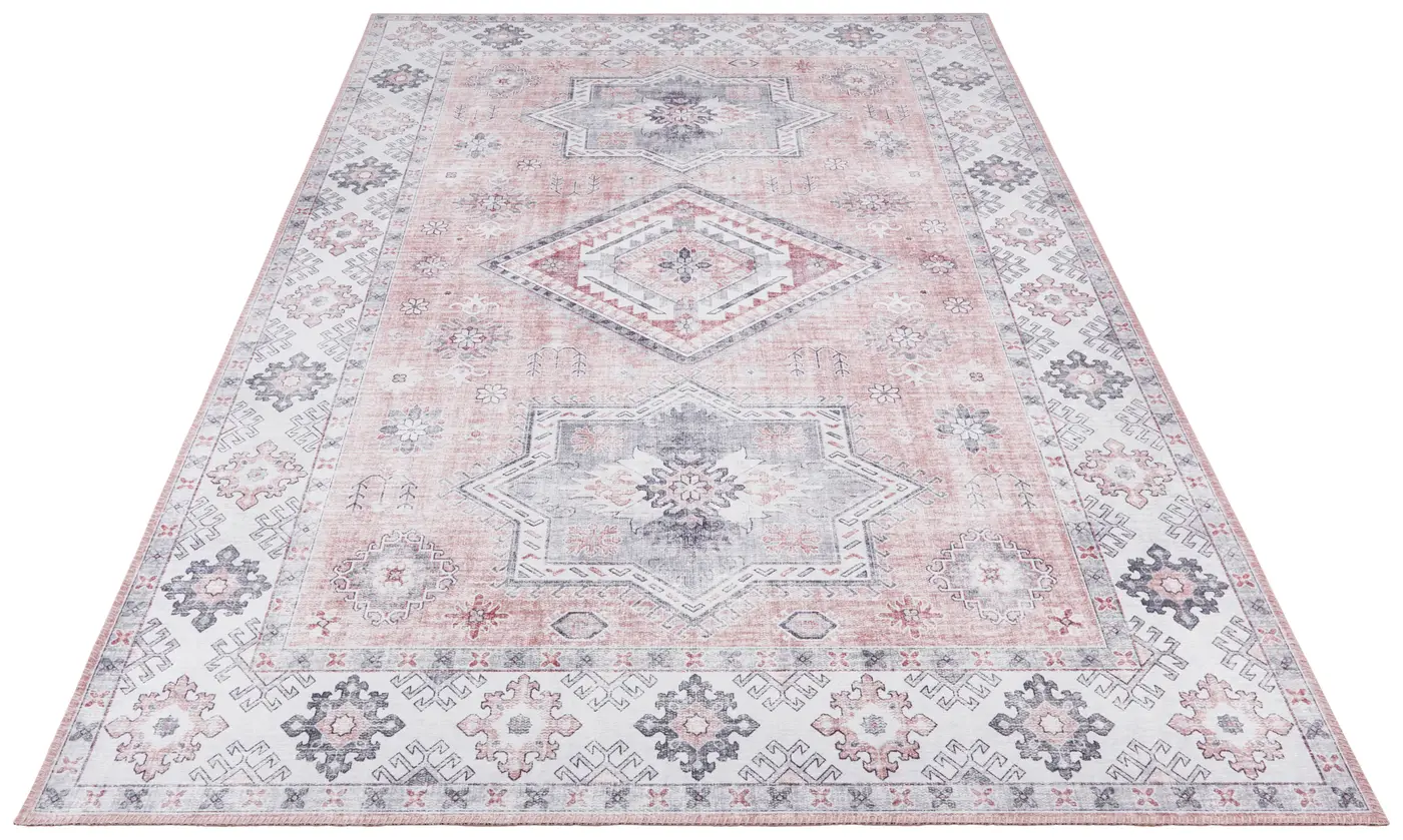 Hanse Home Asmar Kurzflor Teppich Gratia Altrosa