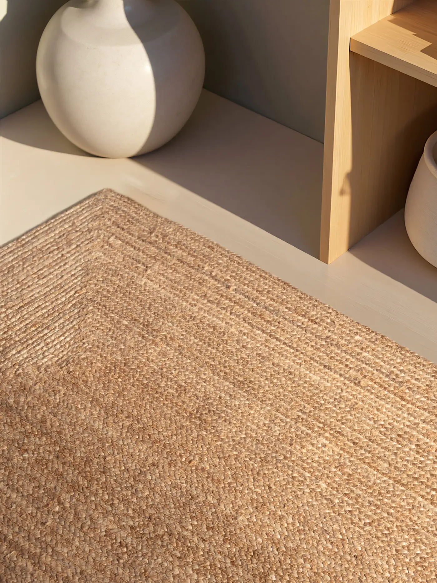 Hanse Home Sharmila Jute Teppich Sharmila Natur Braun – Ansicht 3