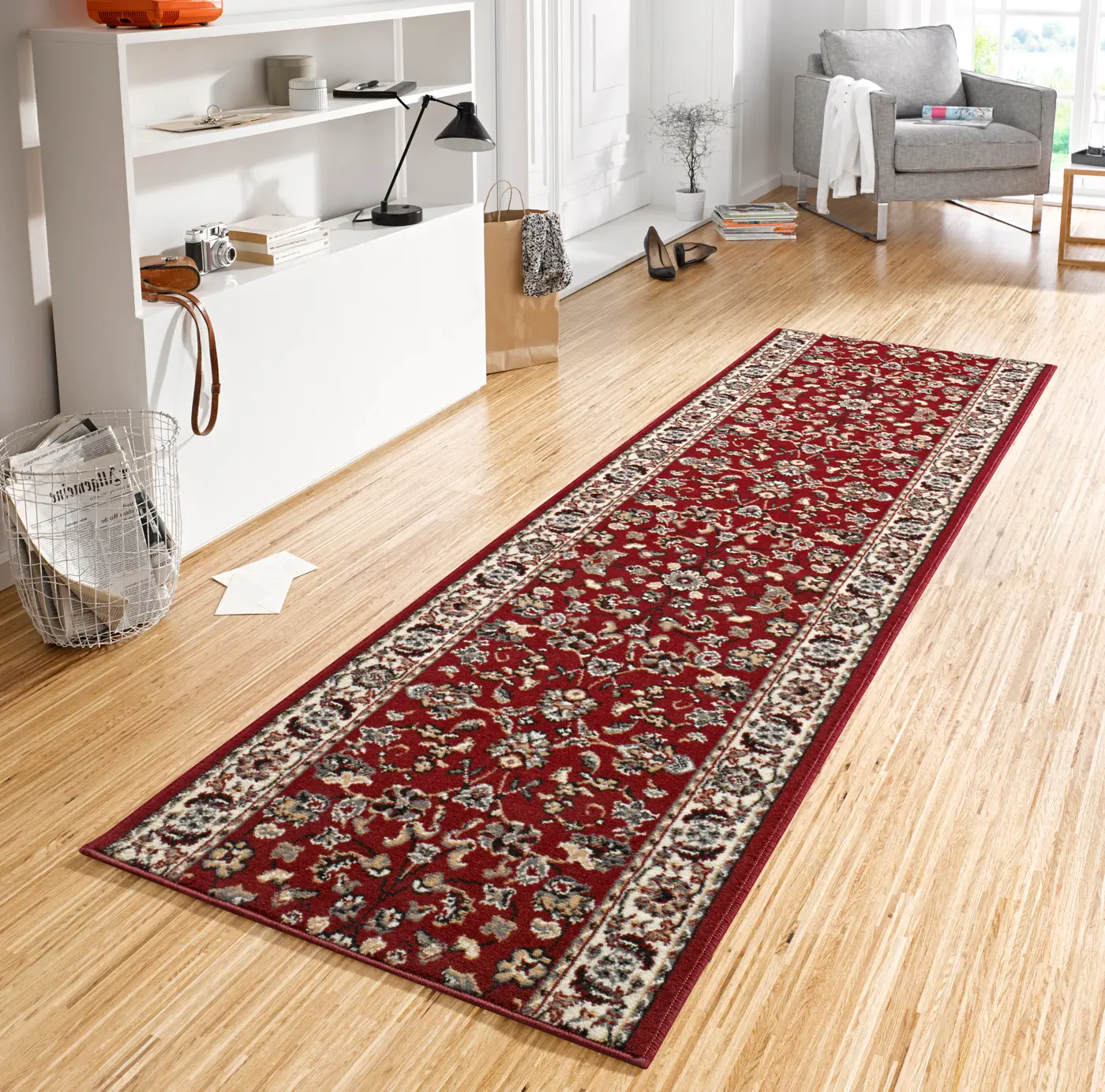 Hanse Home Basic Designläufer Vintage Rot – Ansicht 2