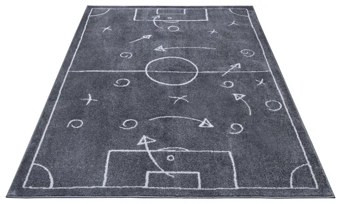 Hanse Home Adventures Kinderteppich Gameplan Dunkelgrau