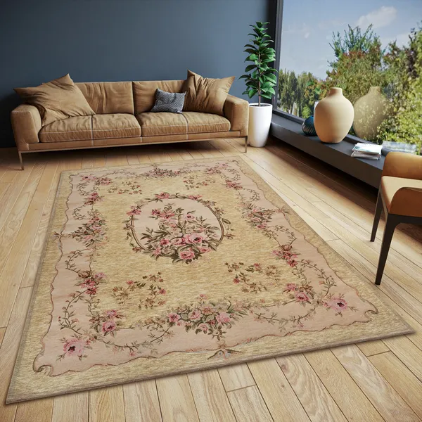 Hanse Startseite Gobelin Gestaltung Teppichboden Asmaa Beige Creme