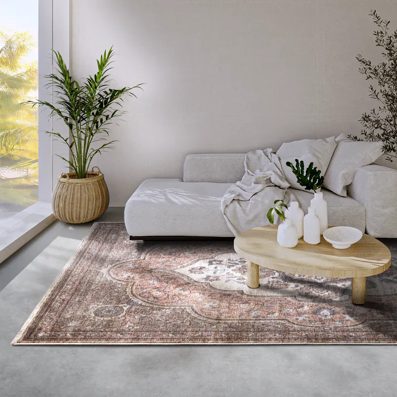 Villeroy & Boch 1871 Kurz Stapel Teppich Renata Rot Mehrfarbig