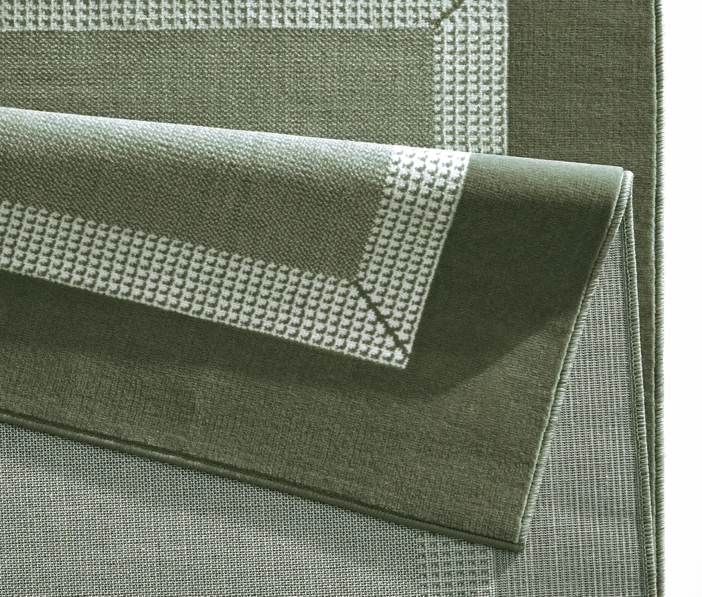 Hanse Home Basic Designteppich Band Grün – Ansicht 3
