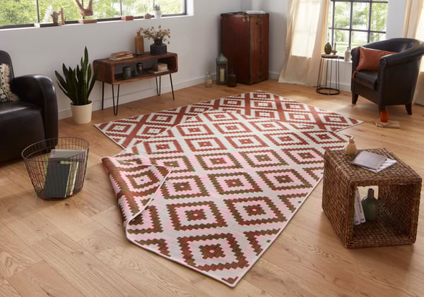 Hanse Home Twin Wendeteppiche In- & Outdoorteppich Malta Terra Creme