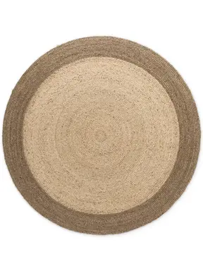 Hanse Home Jute Teppich Rund Jutta Natur Elfenbein Greige