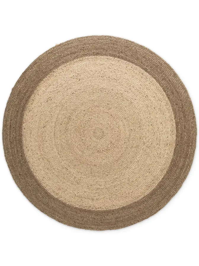 Hanse Home Jute Teppich Rund Jutta Natur Elfenbein Greige