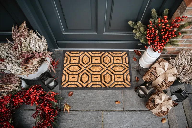 Hanse Startseite Mischen Sie Mats Fußmatte Gummi Kokosnüsse Diamanten