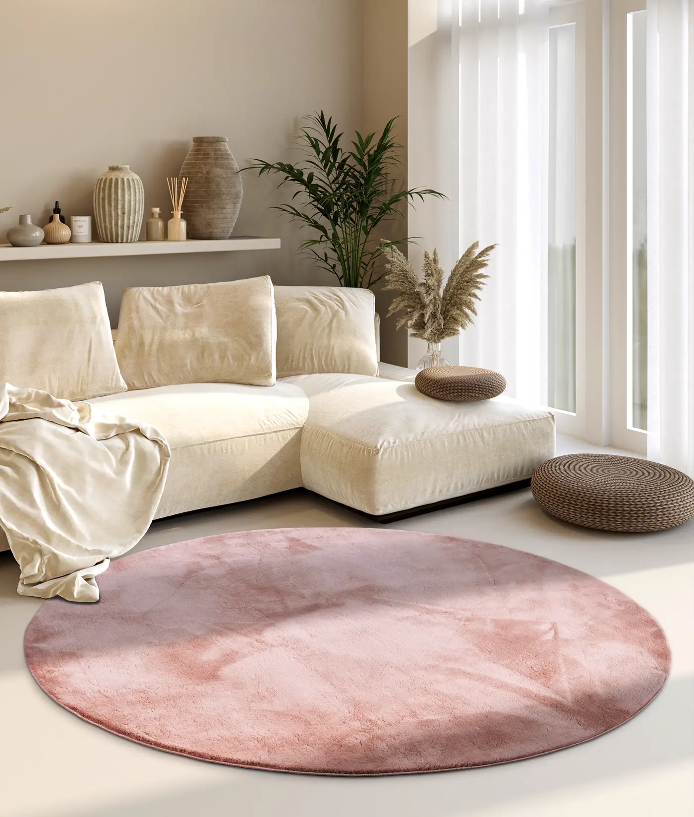Villeroy & Boch 1899 Hochflor Teppich Leon Altrosa – Ansicht 2