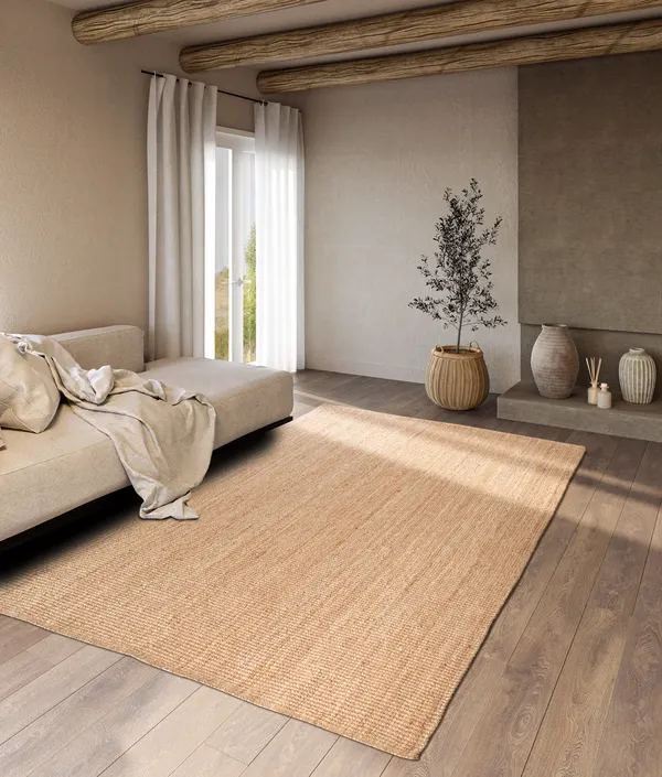 Villeroy & Boch 1791 Jute Teppich Rosalie Natur Gold