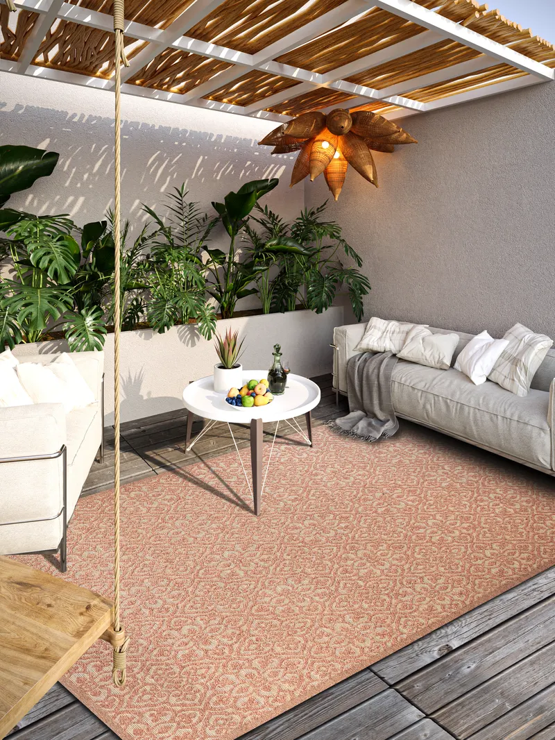 Villeroy & Boch 1883 Unter- & Draußen Teppich Julie Natürlich Kupfer