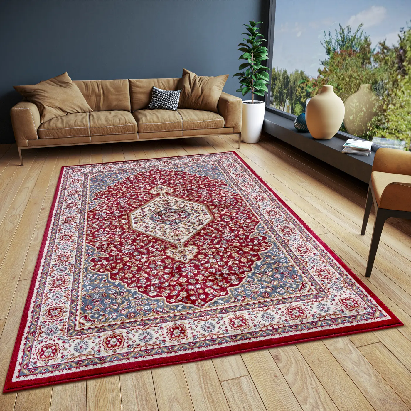 Hanse Home Orient Teppich Mochi Rot Multifarben – Ansicht 2