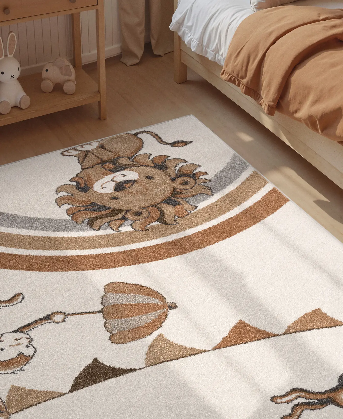 Villeroy & Boch Boho Kids Kinderteppich Roar like a Lion Rainbow Party Creme Mulitfarben – Ansicht 3