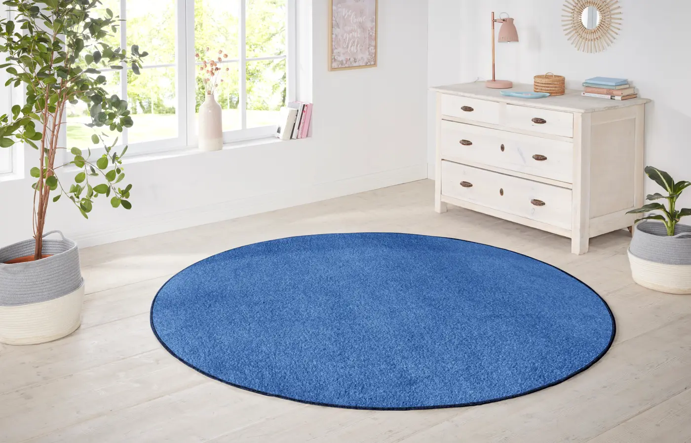 Hanse Home Nasty Teppich Rund Nasty Blau – Ansicht 2