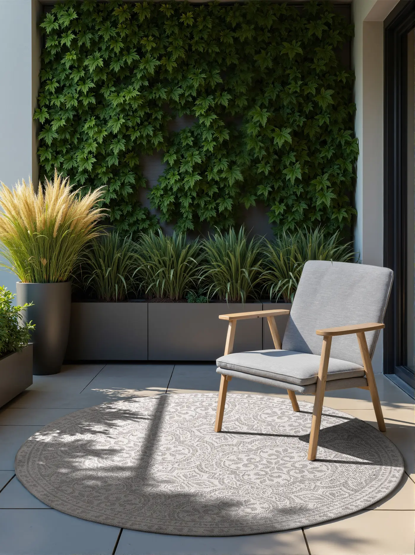 Hanse Home Duet In- & Outdoor Wendeteppich Rosel Weiß Grau – Ansicht 2