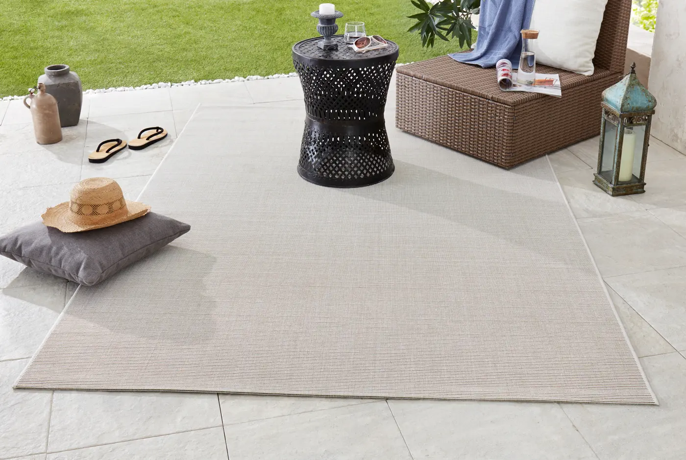 Hanse Home Meadow In- & Outdoorteppich Match Creme – Ansicht 2