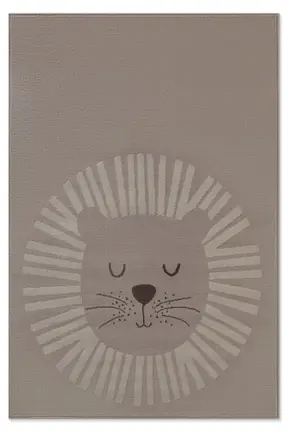 Hanse Home Adventures Kinderteppich Happy Lion Beige Creme