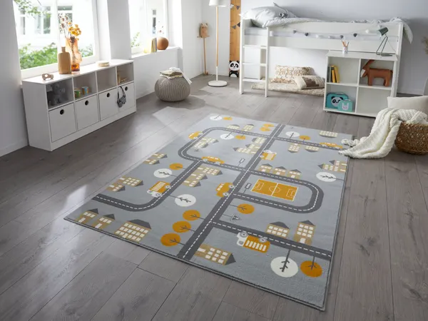 Kurz Stapel Kinder Teppich Stadt