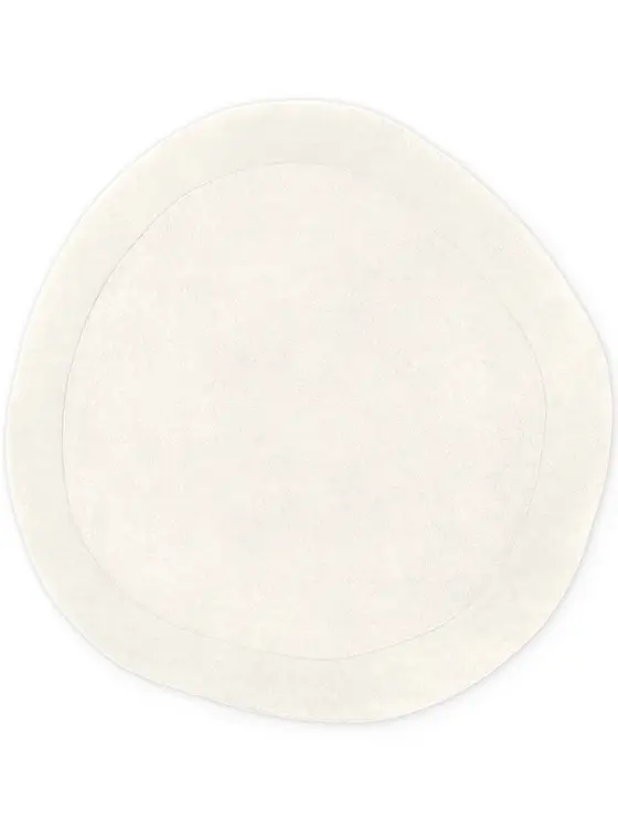 Villeroy & Boch 1812 Wollteppich Organic Round Kari Natur Creme