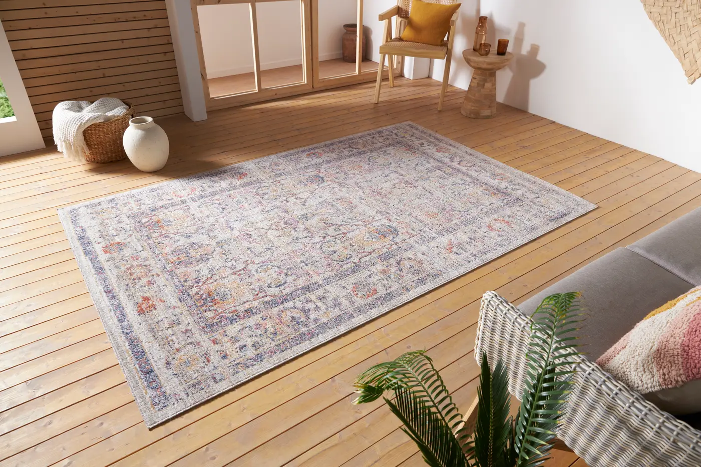 Hanse Home In- und Outdoor Teppich Luxor Creme Bunt – Ansicht 2