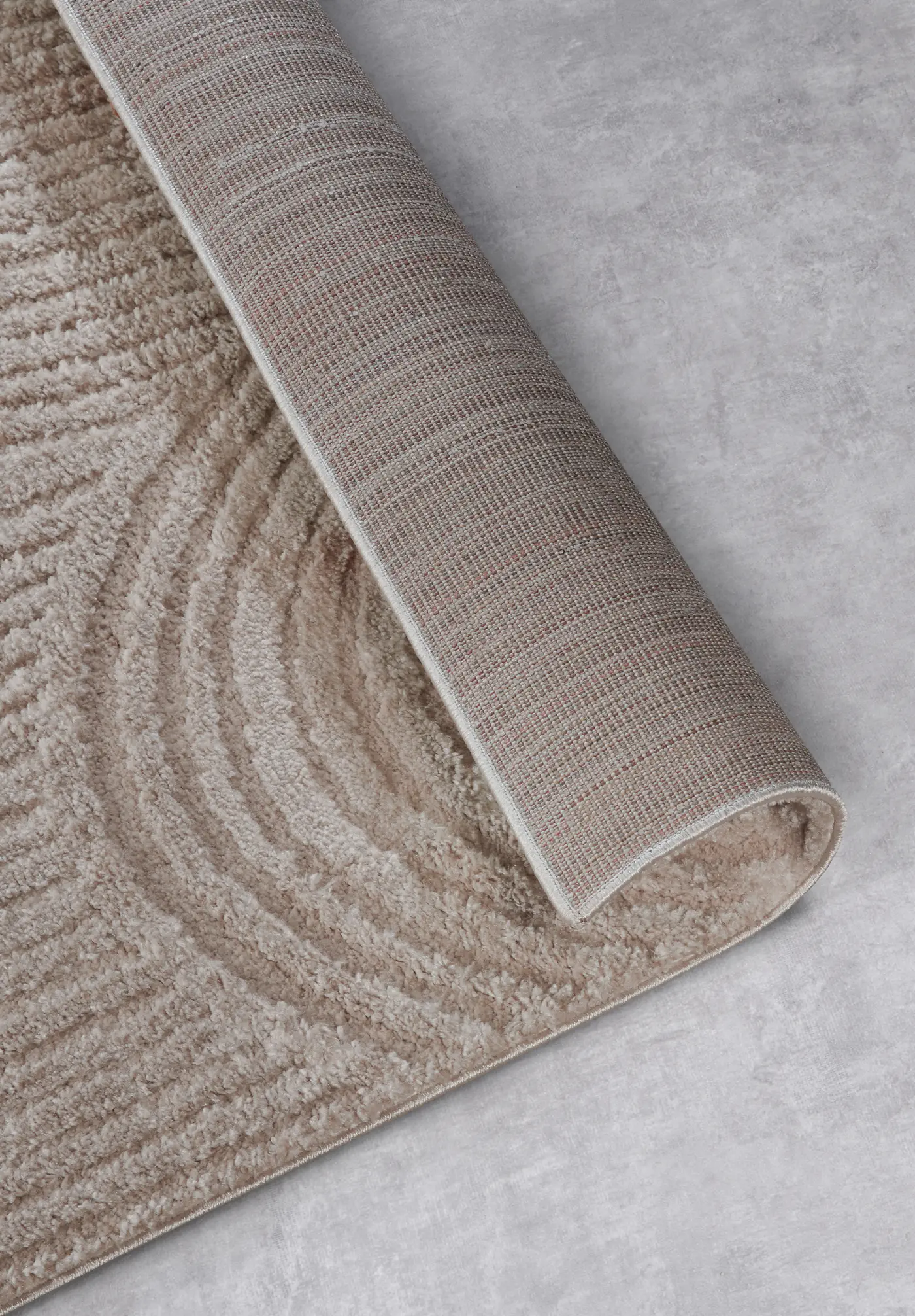 Elle Decoration Gallery Hochflor Teppich Chappe Beige – Ansicht 3