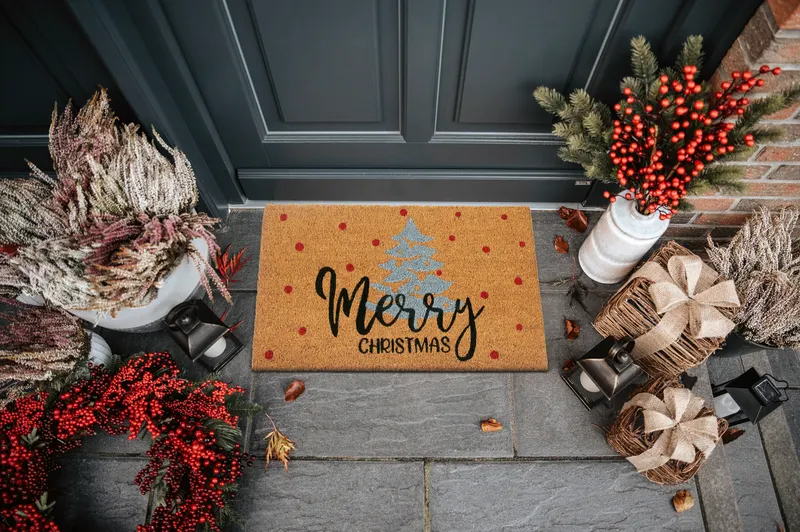 Hanse Startseite Mischen Sie Mats Fußmatte Kokosnüsse Silber Weihnachten Gifts