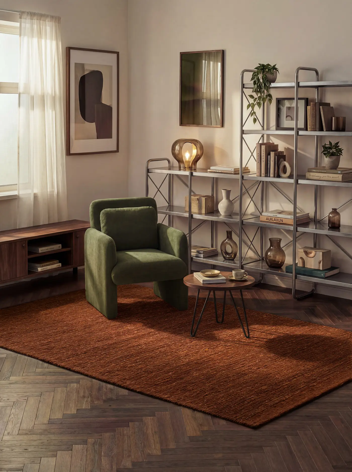 Ted Baker Bexley Wollteppich Woolwich Rostbraun – Ansicht 2