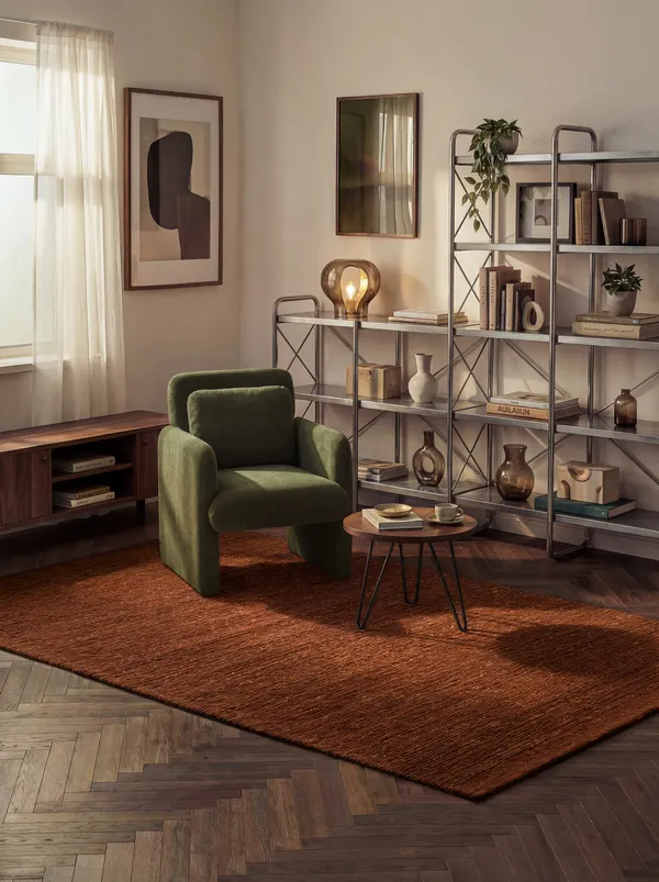 Ted Baker Bexley Wollteppich Woolwich Rostbraun