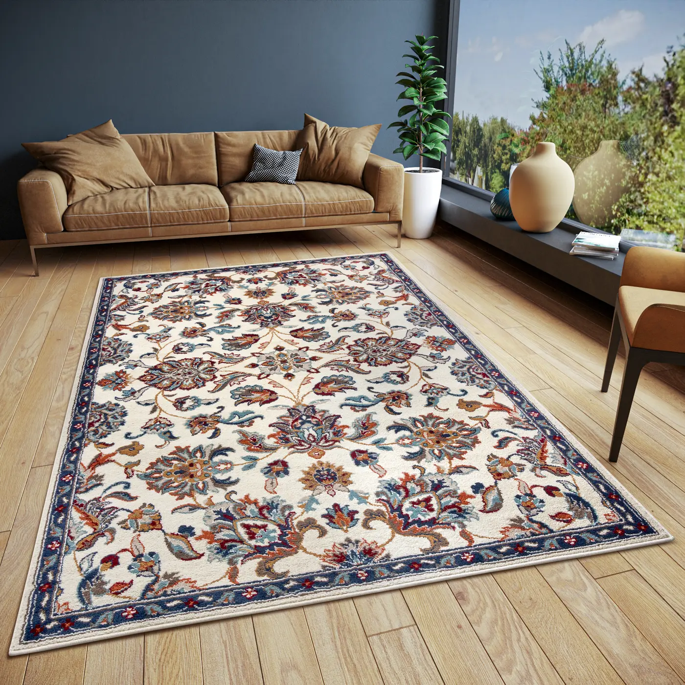 Hanse Home Orient Teppich Caracci Creme Multifarben – Ansicht 2